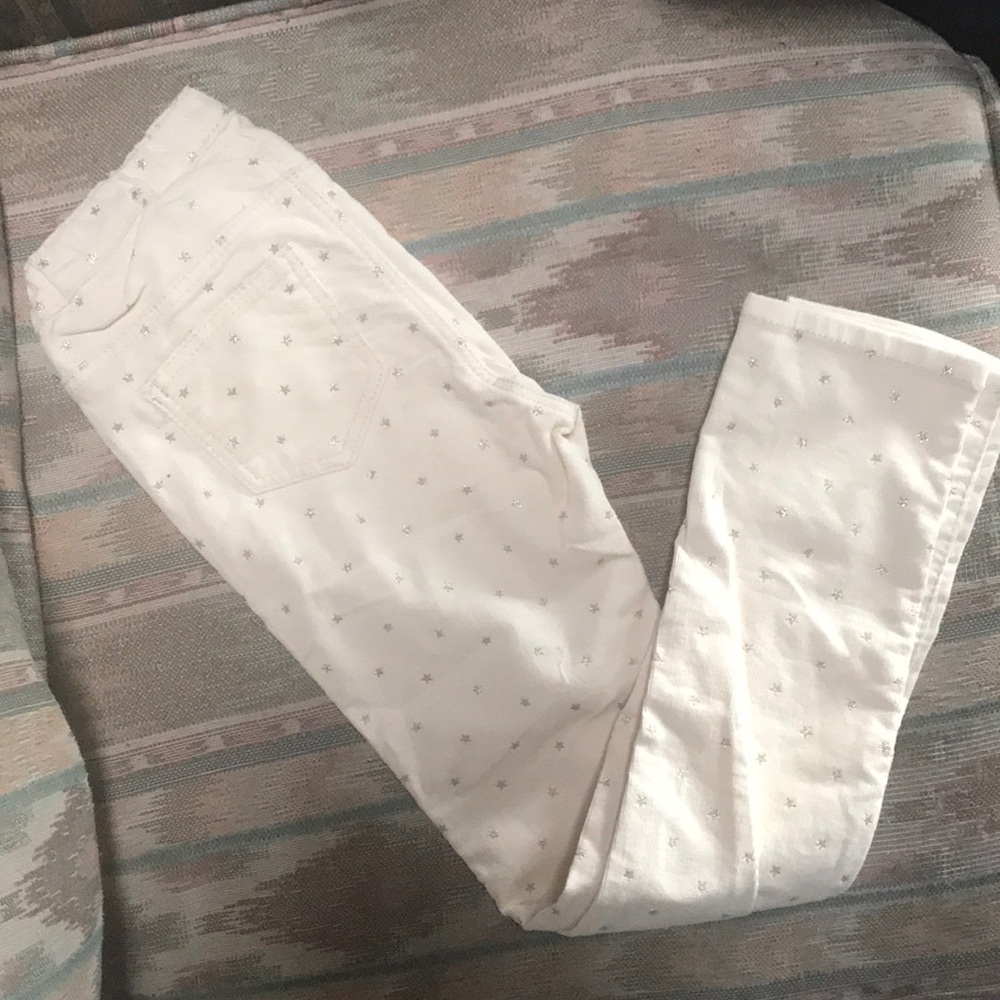 Youth jeans with gold sparkly stars